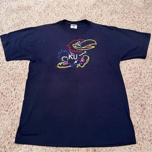 Navy Kansas Jayhawks T-Shirt